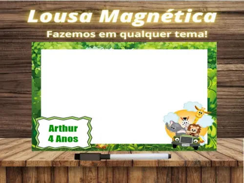 Lousa Magnética Safari com Embalagem