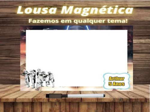 Lousa Magnética Star Wars com Embalagem