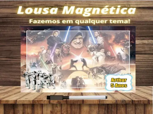 Lousa Magnética Star Wars com Embalagem