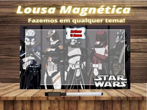 Lousa Magnética Star Wars com Embalagem