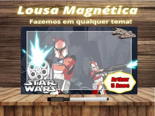 Lousa Magnética Star Wars com Embalagem