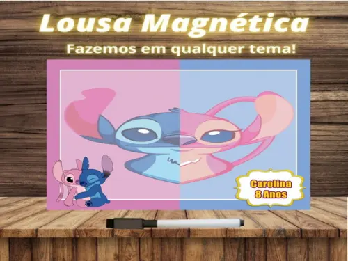 Lousa Magnética Stitch com Embalagem