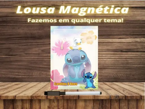 Lousa Magnética Stitch com Embalagem