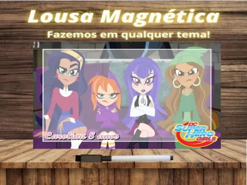 Lousa Magnética Super Hero Girls com Embalagem