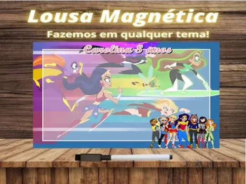 Lousa Magnética Super Hero Girls com Embalagem