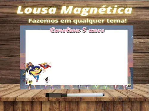 Lousa Magnética Super Hero Girls com Embalagem