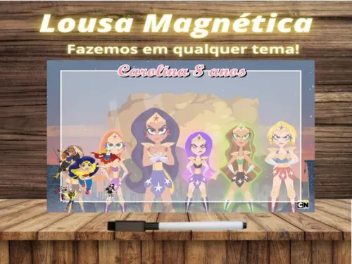 Lousa Magnética Super Hero Girls com Embalagem