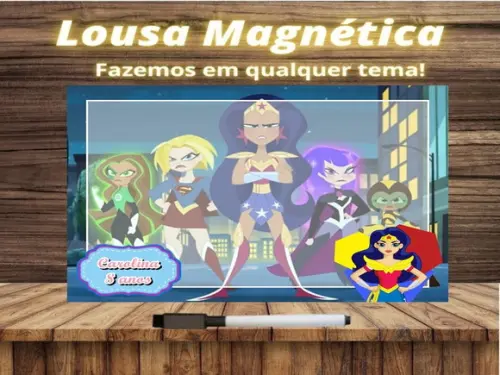 Lousa Magnética Super Hero Girls com Embalagem