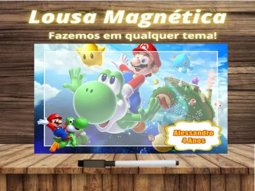 Lousa Magnética Super Mário com Embalagem