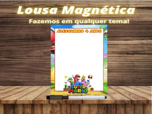 Lousa Magnética Super Mário com Embalagem