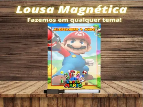 Lousa Magnética Super Mário com Embalagem