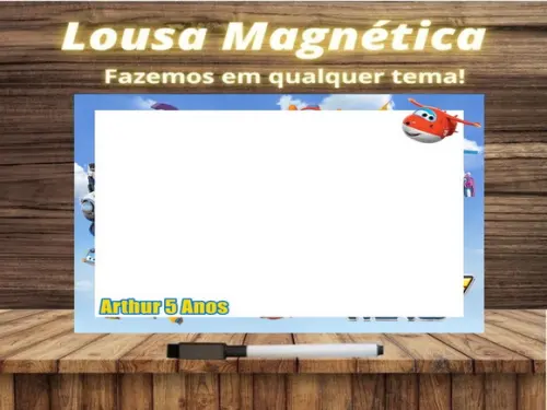 Lousa Magnética Super Wings com Embalagem