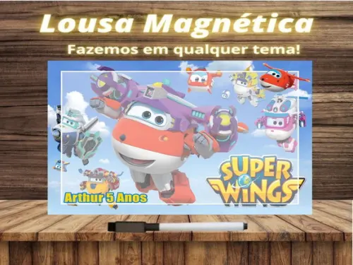Lousa Magnética Super Wings com Embalagem