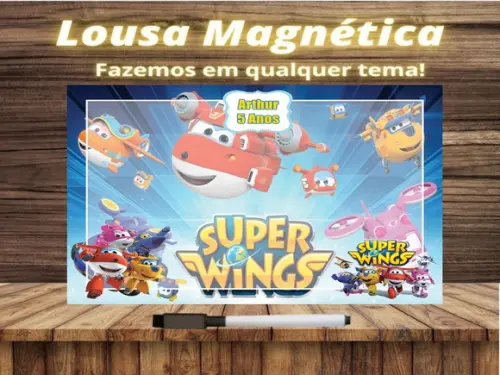Lousa Magnética Super Wings com Embalagem