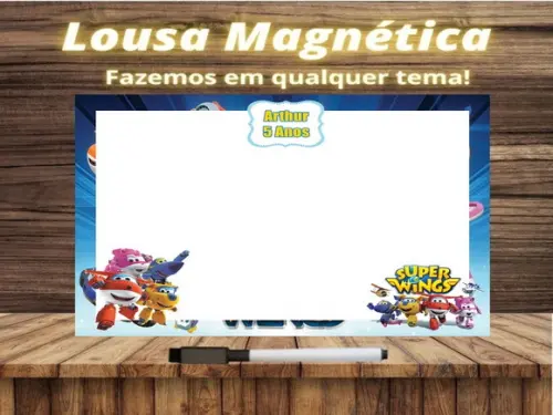 Lousa Magnética Super Wings com Embalagem