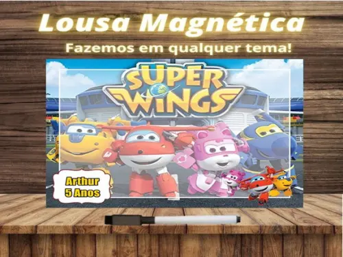 Lousa Magnética Super Wings com Embalagem