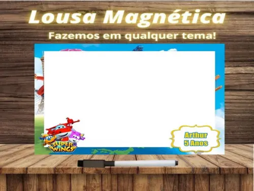 Lousa Magnética Super Wings com Embalagem