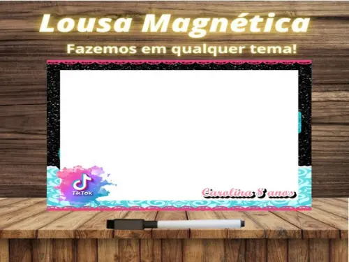 Lousa Magnética Tik Tok com Embalagem