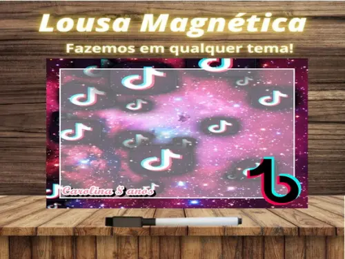 Lousa Magnética Tik Tok com Embalagem