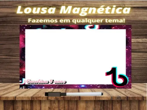 Lousa Magnética Tik Tok com Embalagem