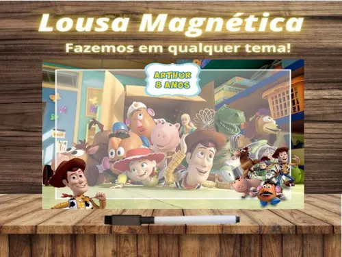 Lousa Magnética Toy Story com Embalagem