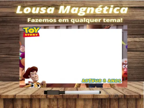 Lousa Magnética Toy Story com Embalagem