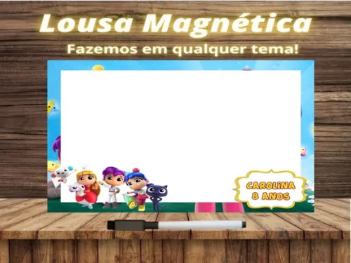 Lousa Magnética Vera e o Reino do Arco Íris com Embalagem