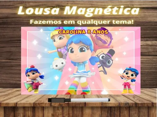 Lousa Magnética Vera e o Reino do Arco Íris com Embalagem