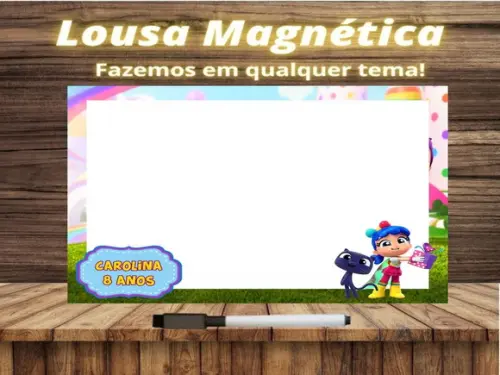 Lousa Magnética Vera e o Reino do Arco Íris com Embalagem
