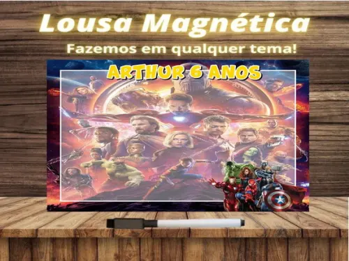 Lousa Magnética Vingadores com Embalagem