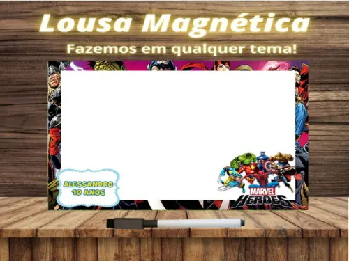 Lousa Magnética Vingadores com Embalagem