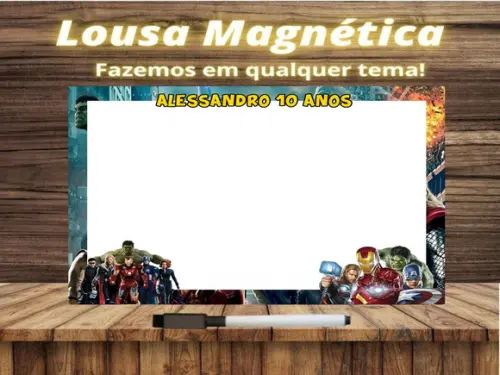 Lousa Magnética Vingadores com Embalagem