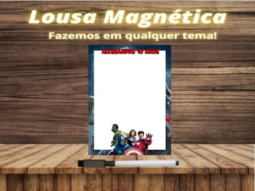 Lousa Magnética Vingadores com Embalagem