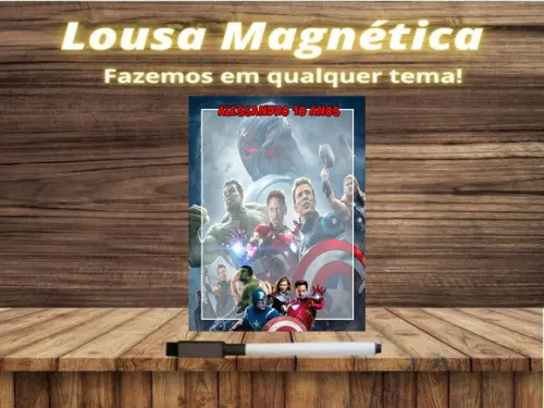 Lousa Magnética Vingadores com Embalagem