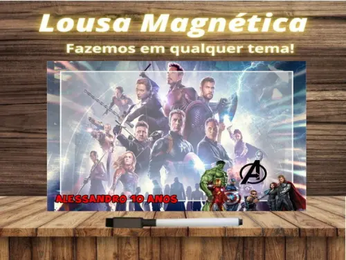 Lousa Magnética Vingadores com Embalagem