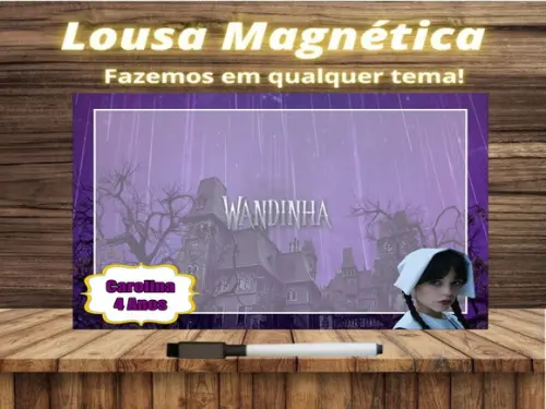 Lousa Magnética Wandinha com Embalagem