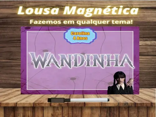 Lousa Magnética Wandinha com Embalagem