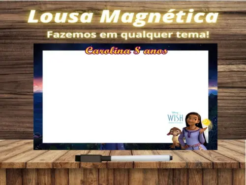 Lousa Magnética Wish com Embalagem