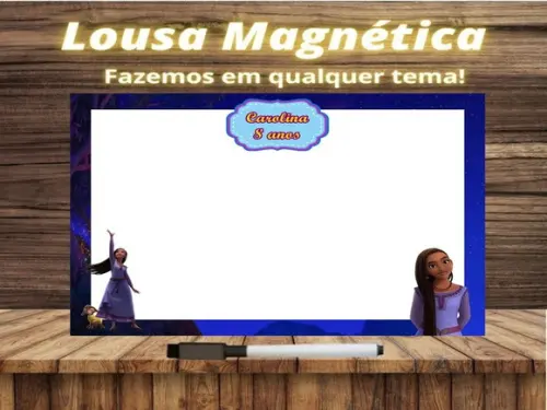 Lousa Magnética Wish com Embalagem