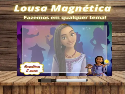 Lousa Magnética Wish com Embalagem