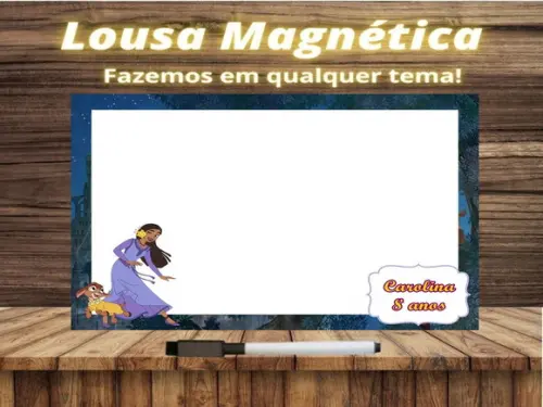 Lousa Magnética Wish com Embalagem