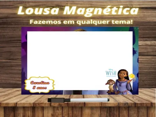 Lousa Magnética Wish com Embalagem