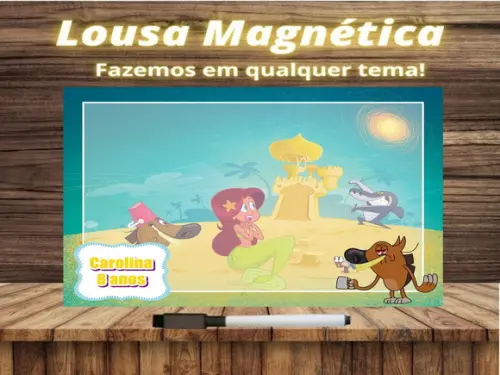 Lousa Magnética Zig & Sharko com Embalagem