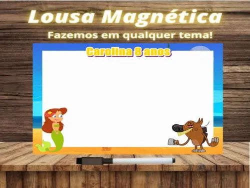 Lousa Magnética Zig & Sharko com Embalagem