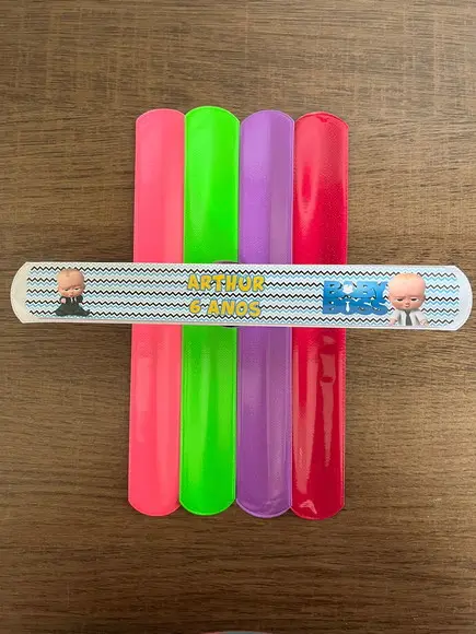 Pulseira Bate Enrola Personalizada Poderoso Chefinho