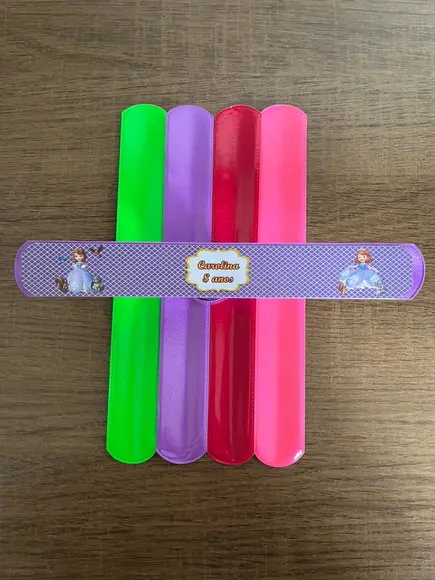 Pulseira Bate Enrola Personalizada Princesinha Sofia