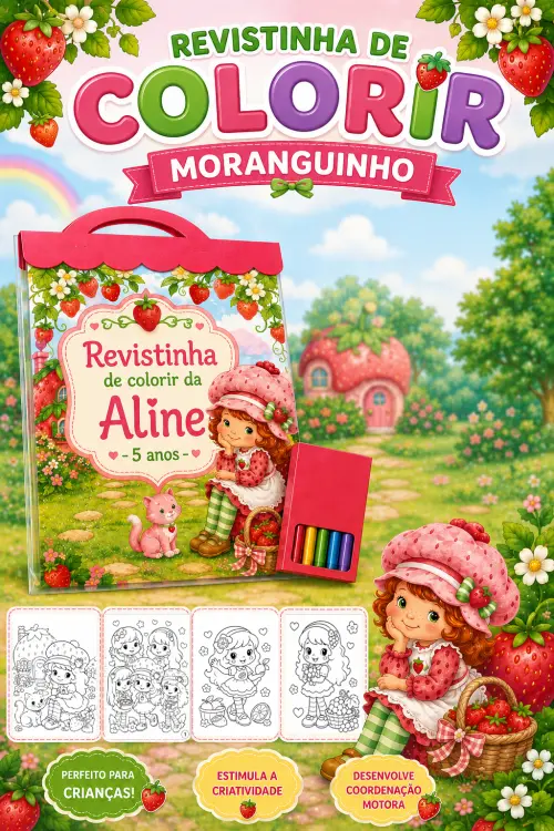Revistinha de Colorir Moranguinho