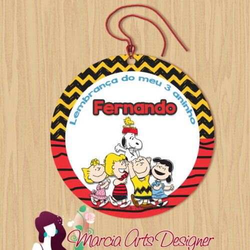 Tag Redonda Snoopy