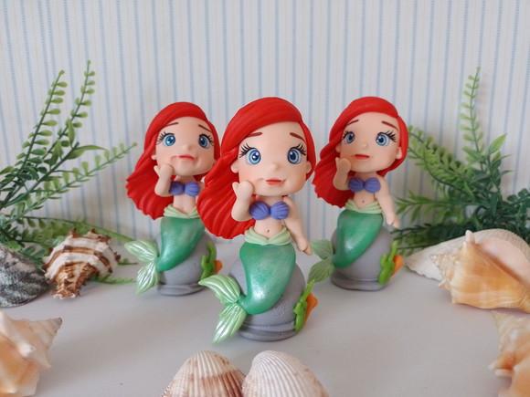 Aplique Pequena Sereia Ariel - Biscuit