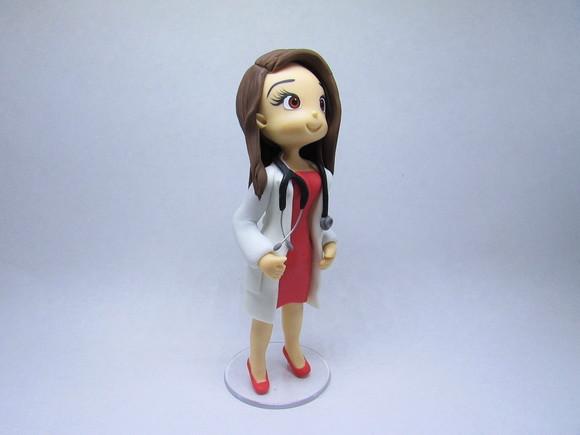 Bonequinha Personalizada em Biscuit - Médica